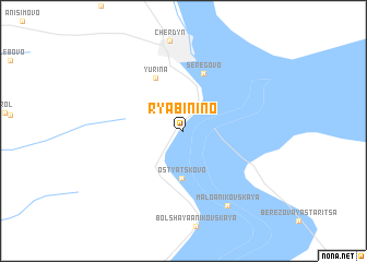 map of Ryabinino