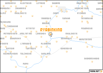 map of Ryabinkino