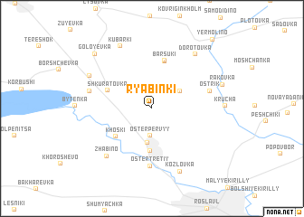 map of Ryabinki