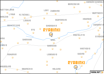 map of Ryabinki