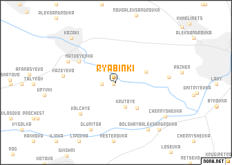 map of Ryabinki