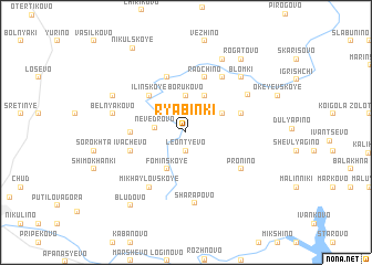 map of Ryabinki