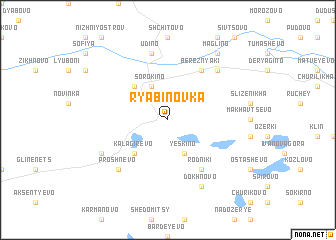 map of Ryabinovka
