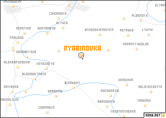 map of Ryabinovka