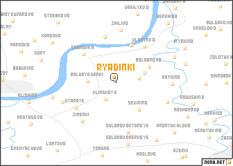 map of Ryadinki