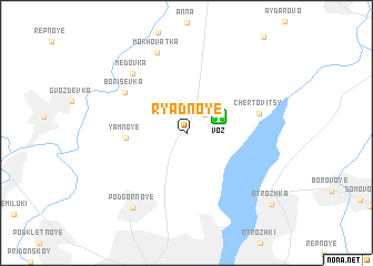 map of Ryadnoye