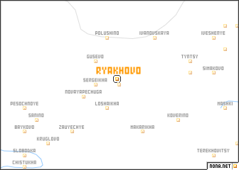 map of Ryakhovo