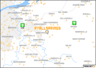 map of Ryall Springs