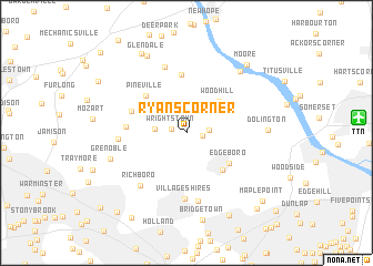 map of Ryans Corner