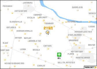 map of Ryan