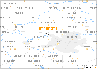 map of Ryasnoye