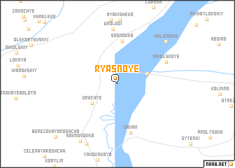 map of Ryasnoye