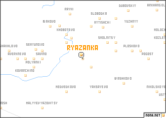 map of Ryazanka