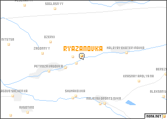 map of Ryazanovka