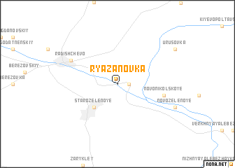 map of Ryazanovka