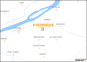 map of Ryazanovka