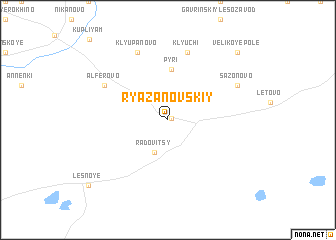 map of Ryazanovskiy