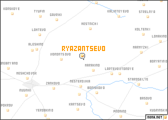 map of Ryazantsevo