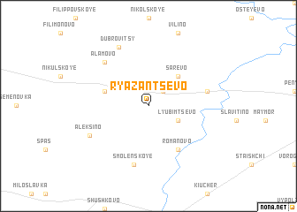 map of Ryazantsevo