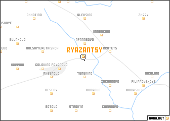 map of Ryazantsy