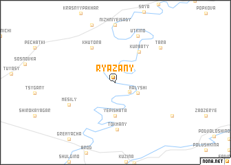 map of Ryazany