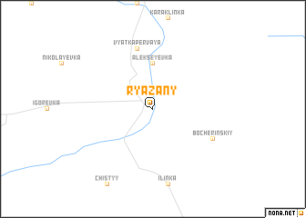 map of Ryazany