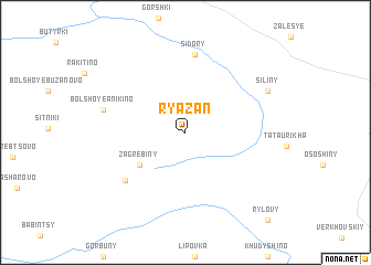 map of Ryazan\