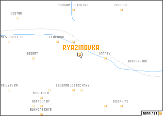 map of Ryazinovka