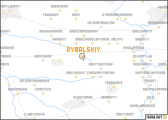 map of Rybalʼskiy