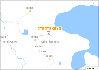 map of Rybatskaya
