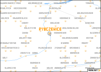 map of Rybczewice