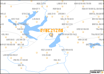 map of Rybczyzna