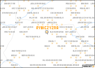 map of Rybiczyzna