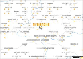 map of Rybie Nowe
