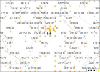 map of Rybie