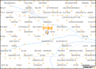 map of Rybie