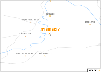 map of Rybinskiy