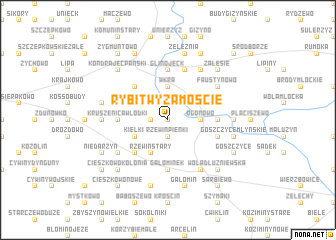 map of Rybitwy Zamoście