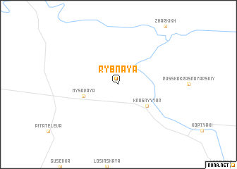 map of Rybnaya