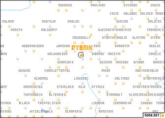 map of Rybník