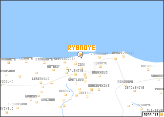 map of Rybnoye