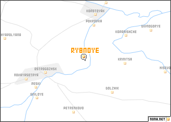 map of Rybnoye