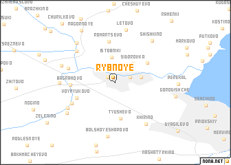 map of Rybnoye