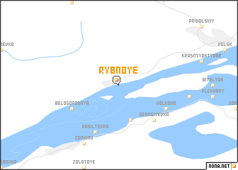 map of Rybnoye