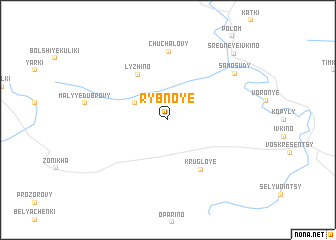 map of Rybnoye
