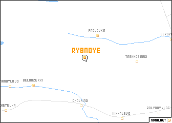 map of Rybnoye