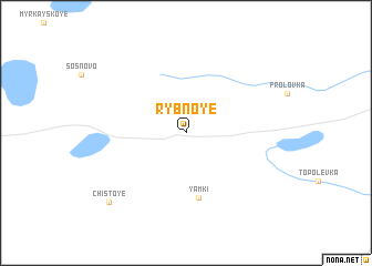 map of Rybnoye