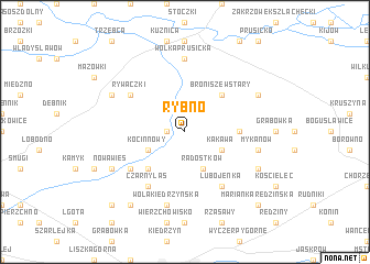 map of Rybno