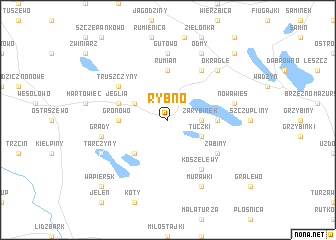 map of Rybno