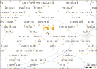 map of Rybno